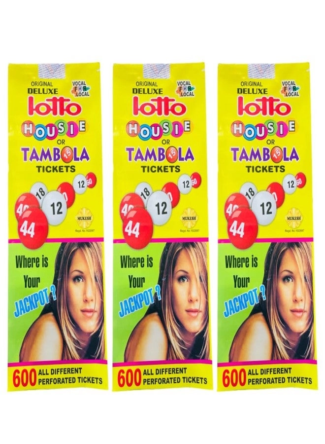 Mukesh Tambola Tickets - 1800 Tickets (3 Books)
