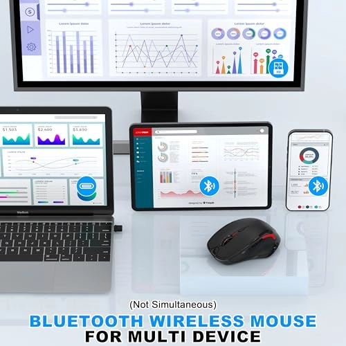Rechargeable Silent Slim Mouse - Bluetooth