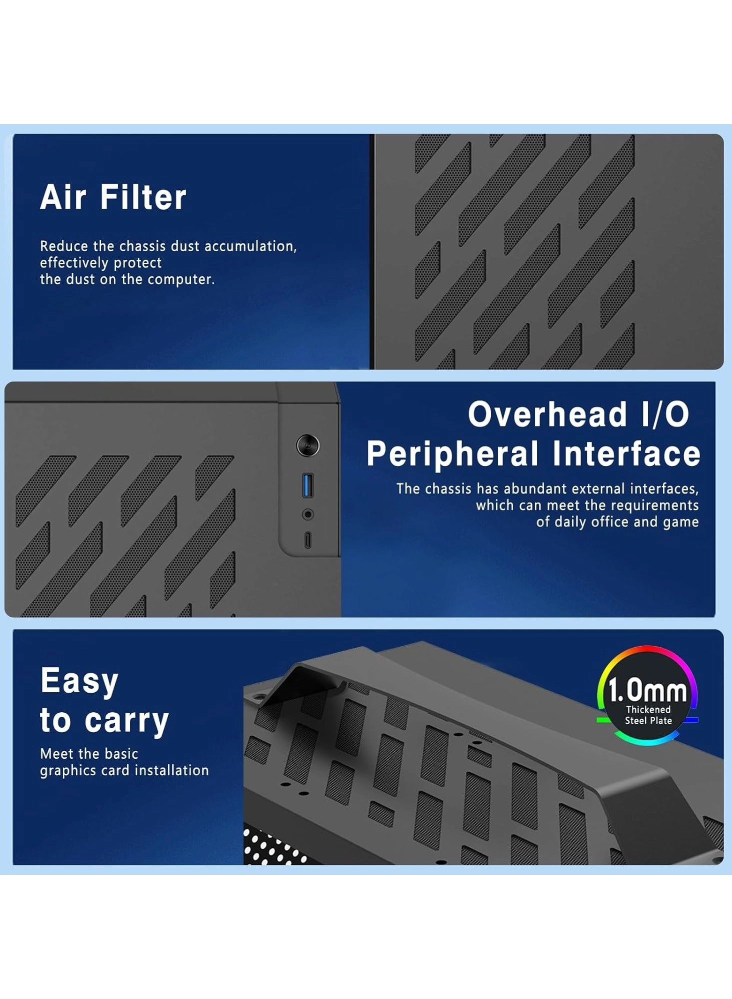 CP PORTABLE BUDGET GAMING/WORKSTATION mini PC - Corei5 12400F 16GB 1TB