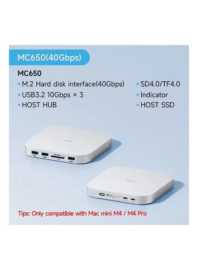 USB C Hub - 40Gbps M.2 SSD Enclosure