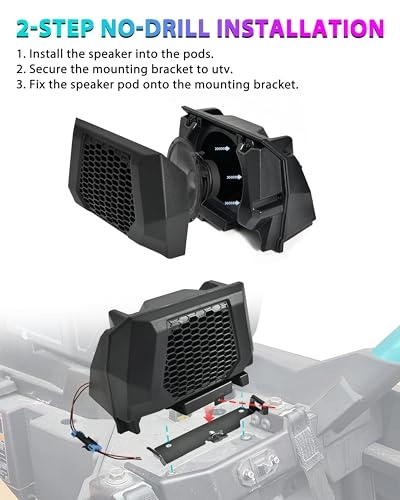 Rear Seat Speaker Pods Enclosures - Polaris RZR PRO 2025