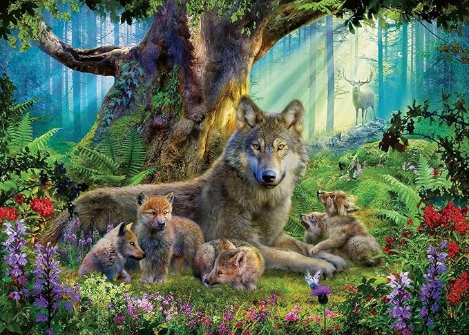 Ravensburger Wolves in the Forest Puzzle (12000477-6) - 1000 pcs