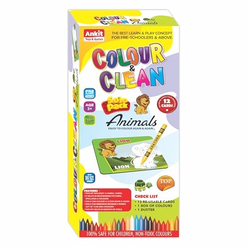 Color & Clean Flash Cards - 36 months - 10 years 14 pieces