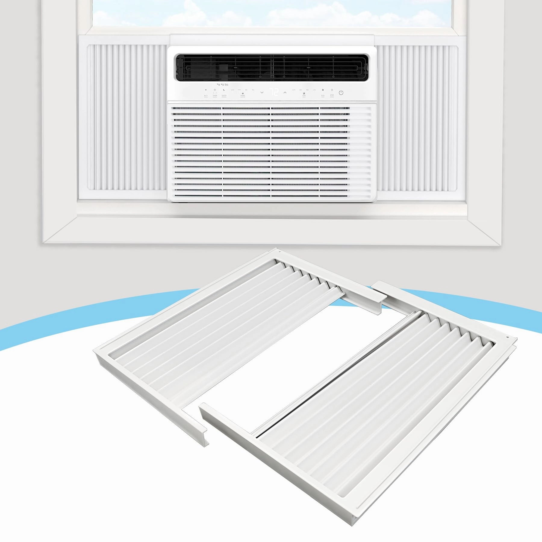 Air Jade Window Air Conditioner Side Panels - 5,000 Btu