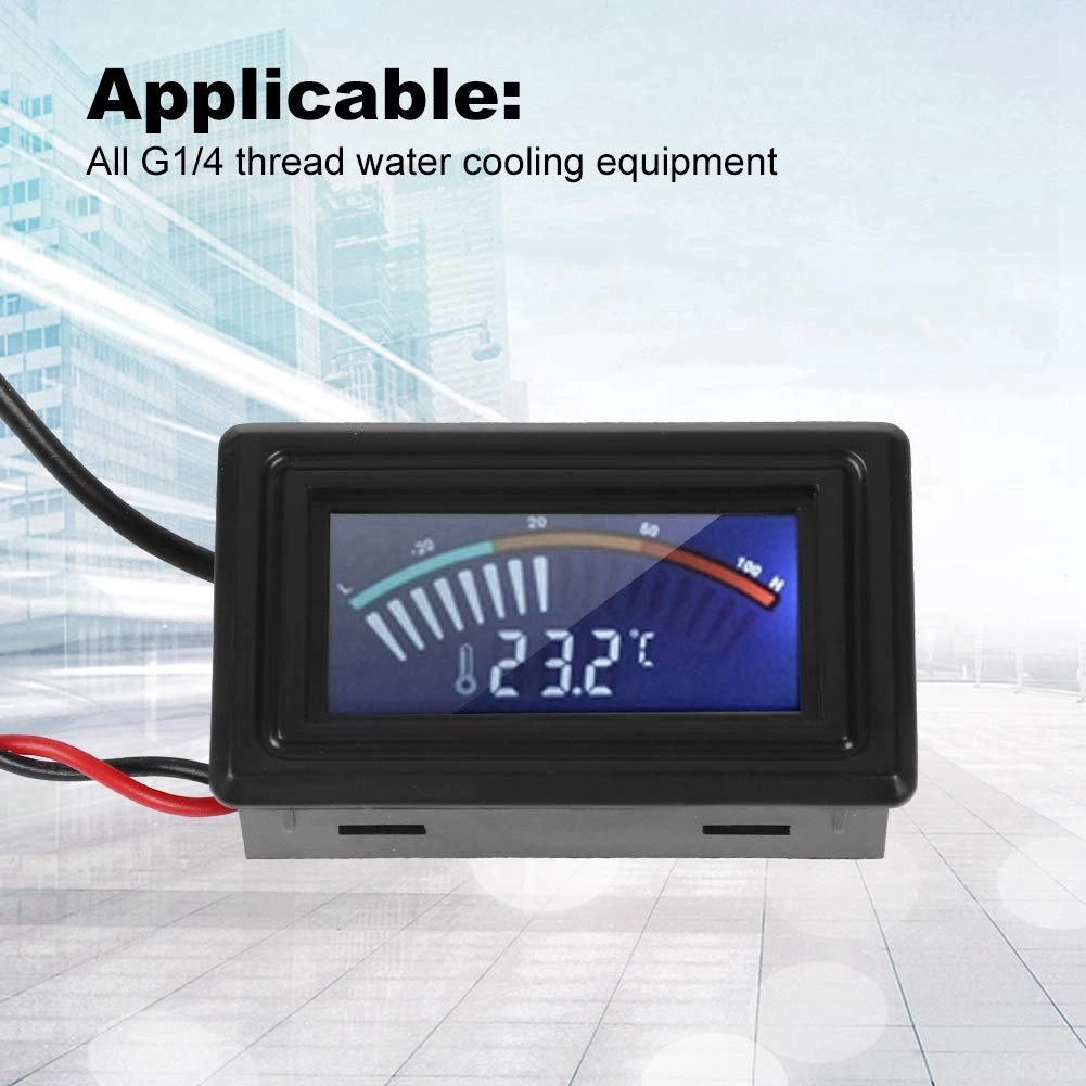 Pointer Display Thermometer - with Probe G1/4 Thread Water Cooling