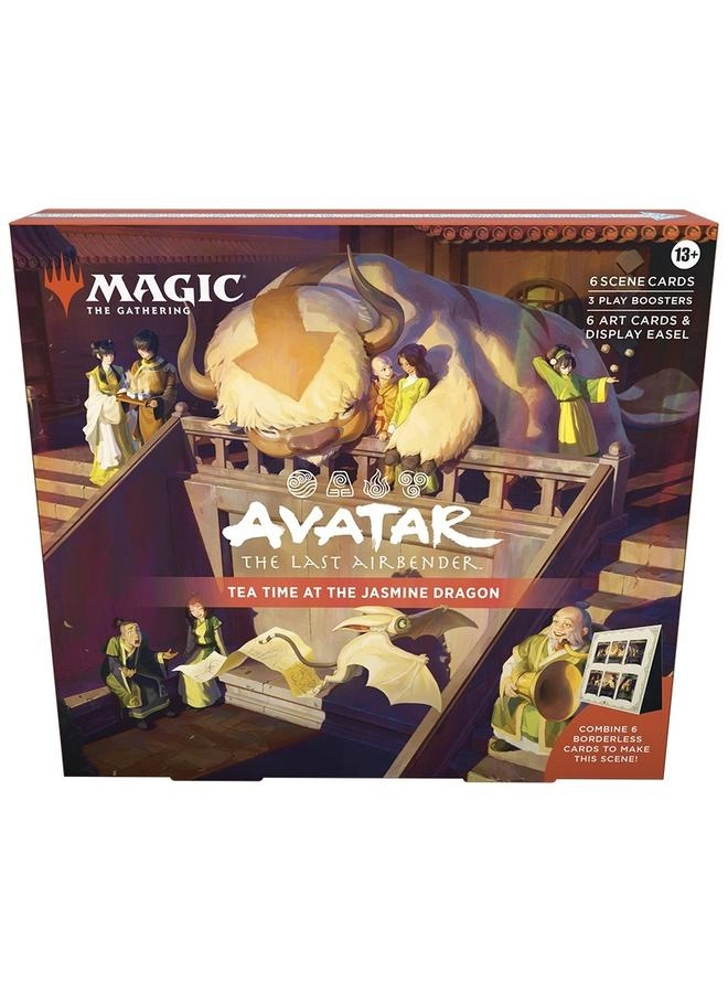 Avatar: The Last Airbender Scene Box 1 - The Black Sun Invasion - 6 Traditional Foil Borderless Scene Cards 6 Art-Only Scene Cards 3 Play Boosters Bundle