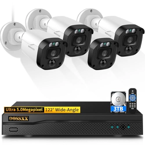 Outdoor Wired Security Camera System 5MP