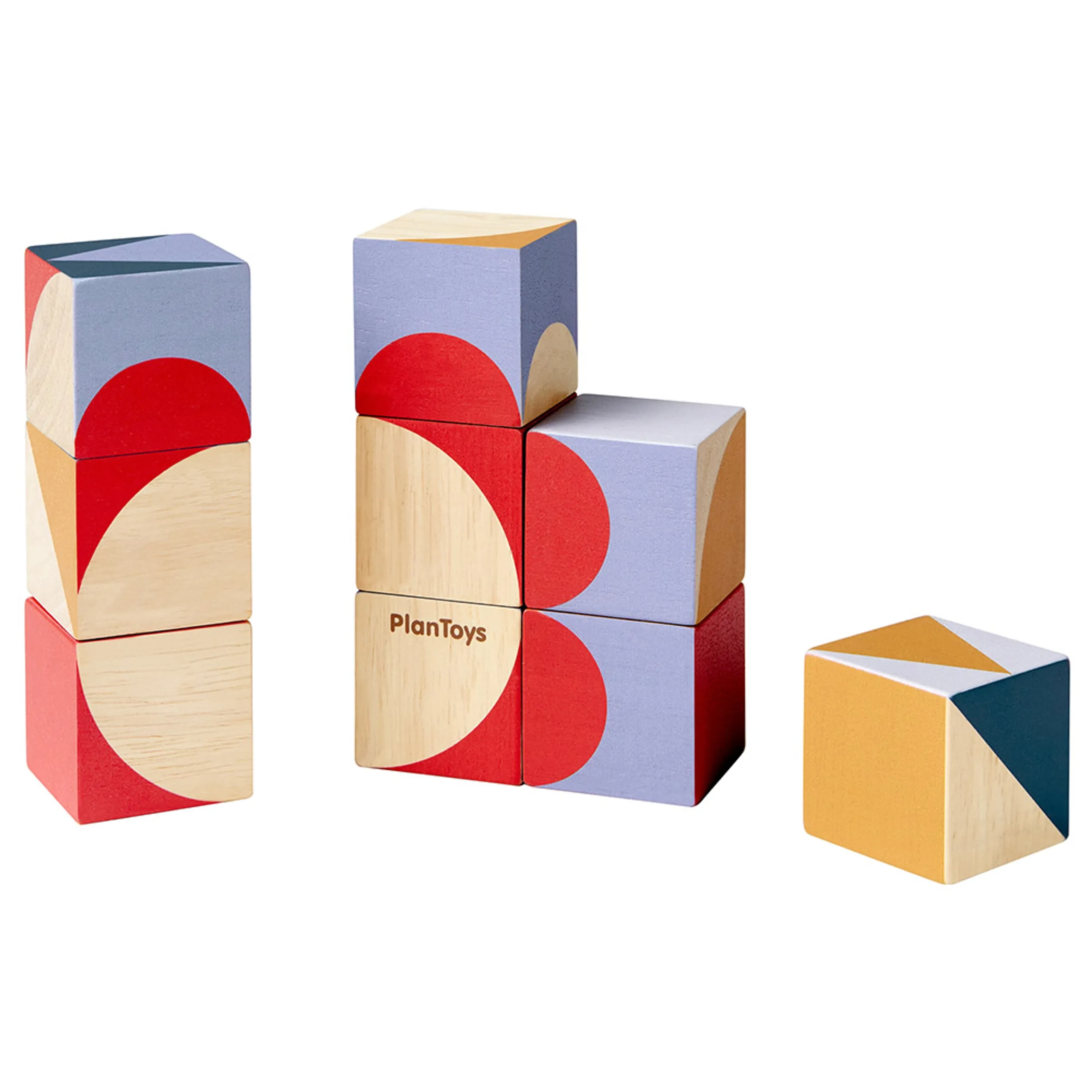 Geo Pattern Puzzle Cubes - 3 years and above