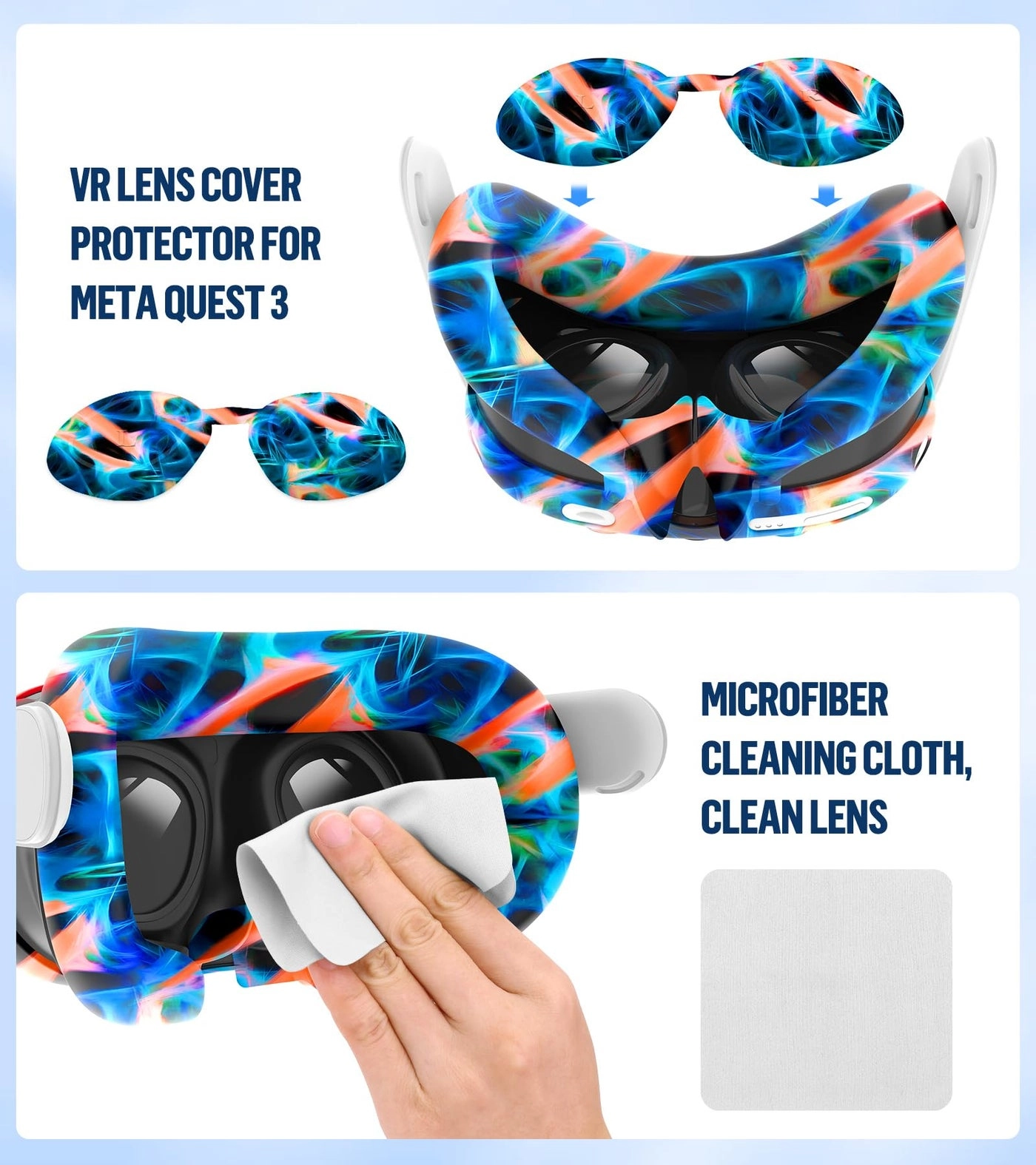 Silicone Cover Set - Compatible with Meta/Oculus Quest 3 Controller Grips