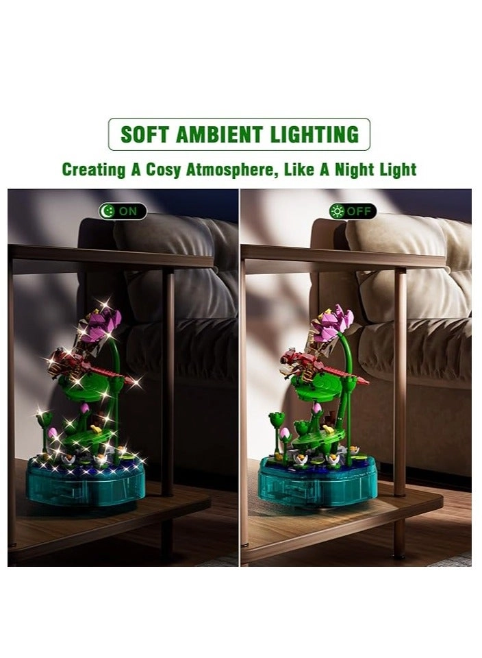 Insect Building Block Set (10106) - Transparent Music Display Box Light Strip