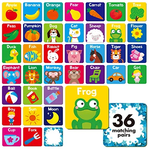 Memory Matching Game - 36 months - 6 years 72 pieces