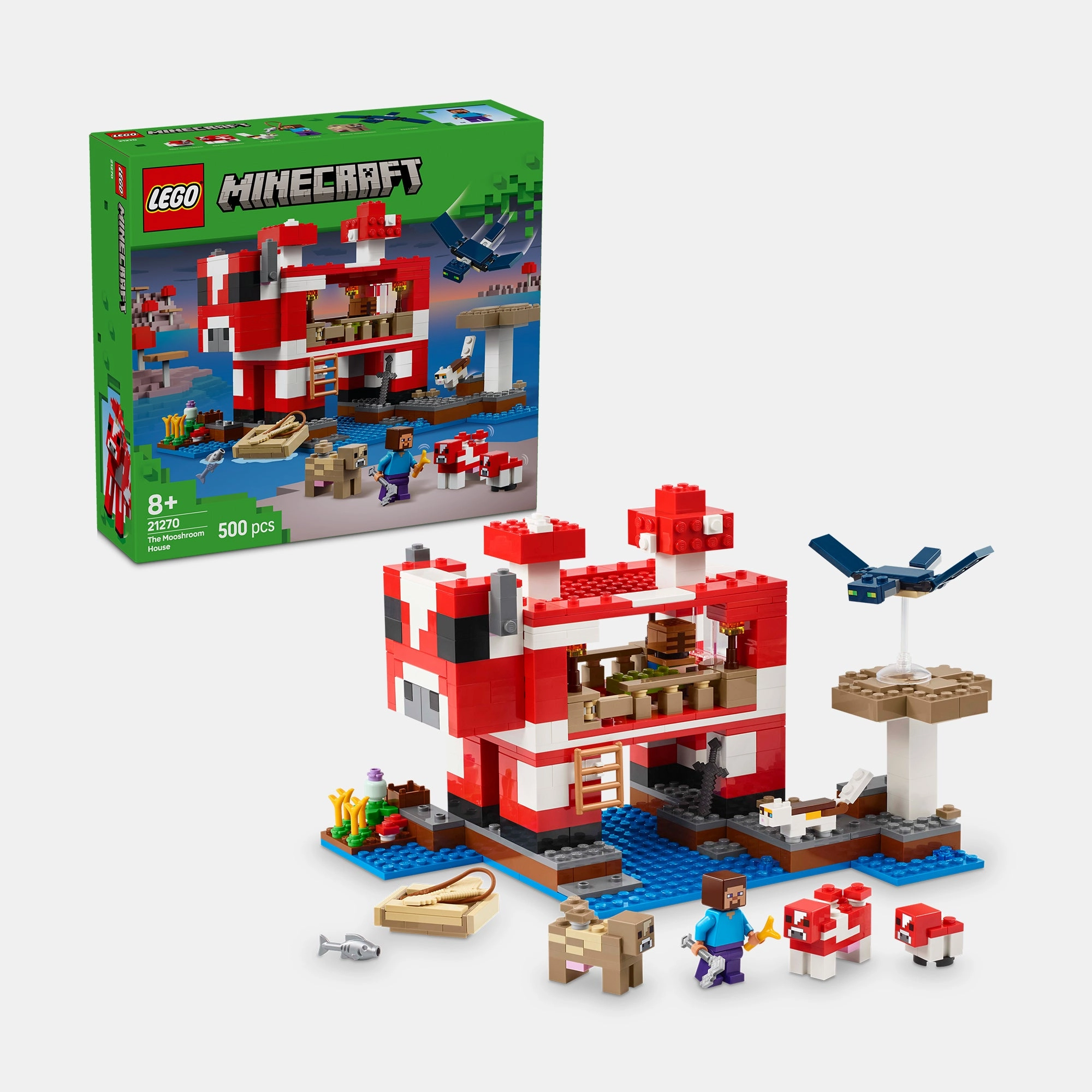 LEGO Mooshroom House - Minecraft 500 pcs