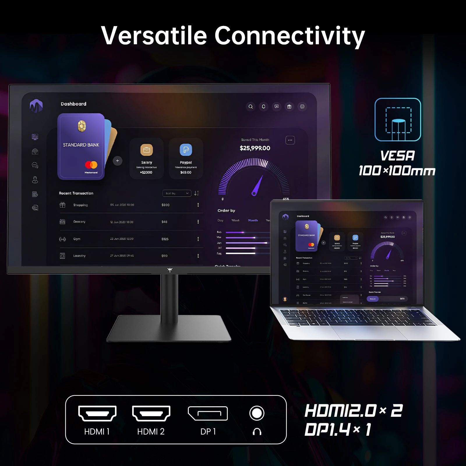 H32T13 - 2560 x 1440p 32 inch