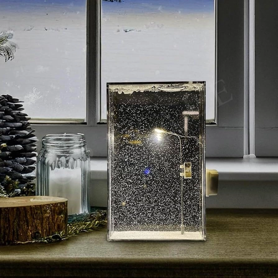 DIY Snowfall Night Lamp - Battery Powered