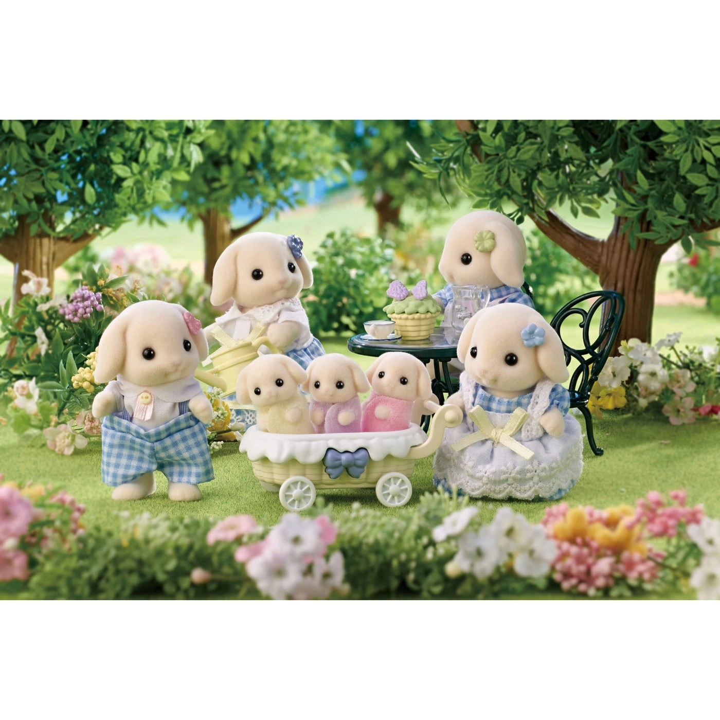 Flora Rabbit Family (CC2158) 5 pcs