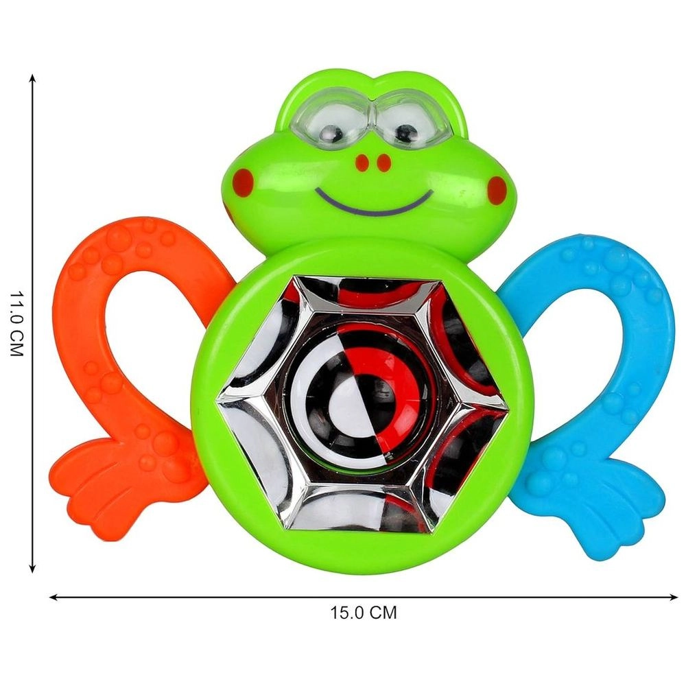 Baby Silly Groovy Frog Rattle & Teether Toy