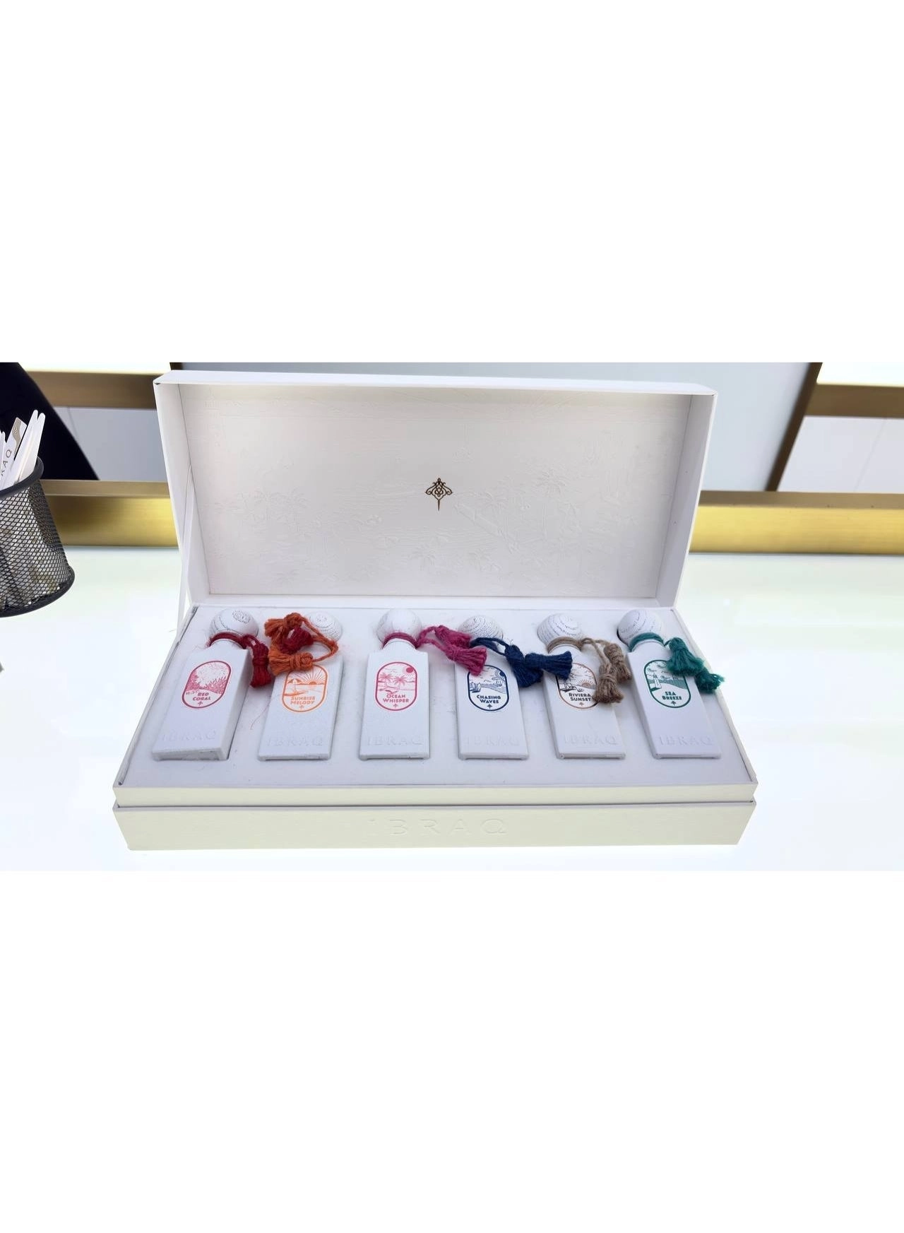 Ibrahim Al Qurashi Sea Breeze - Eau de Parfum 20 ml + Chasing Waves + Riviera Sunset + Ocean Whisper + Sunrise Melody + Red Coral