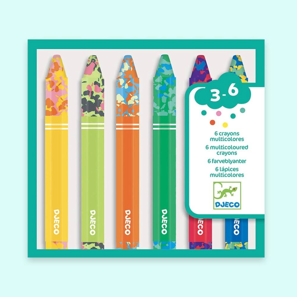 Flower Crayons - 6 Pcs