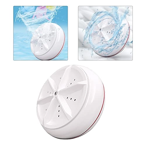 Portable Ultrasonic Turbine Washer, Travel Laundry Machine for Camping Trip Home Household
