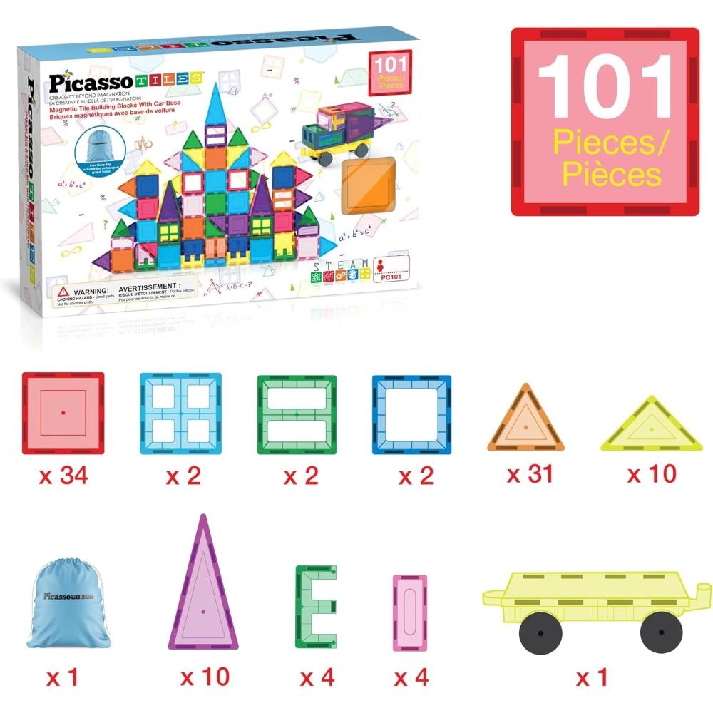 Magnetic 3D Blocks - Architecture 101 pcs