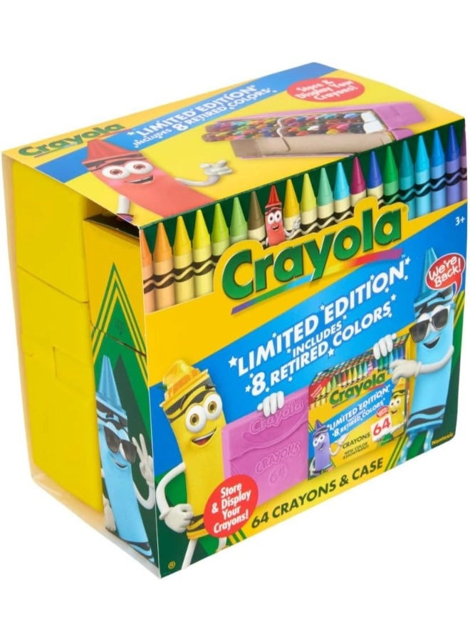 Limited Edition Crayons - Retired Colors - 64 Pcs