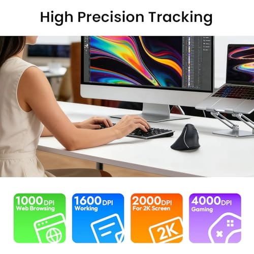 Vertical Wireless Mouse - Bluetooth