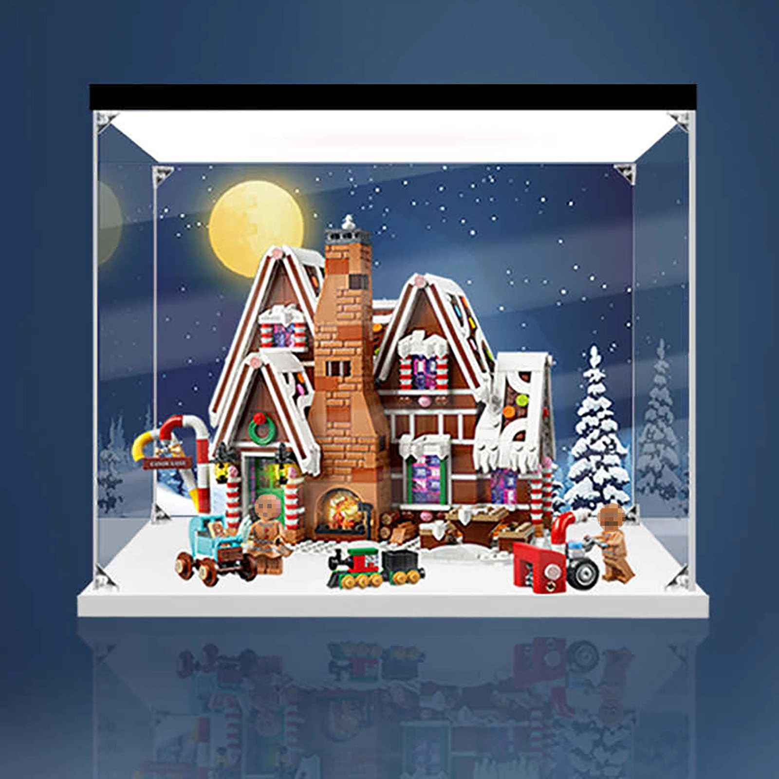 Acrylic Display Case - 35x25x25cm Dustproof Transparent