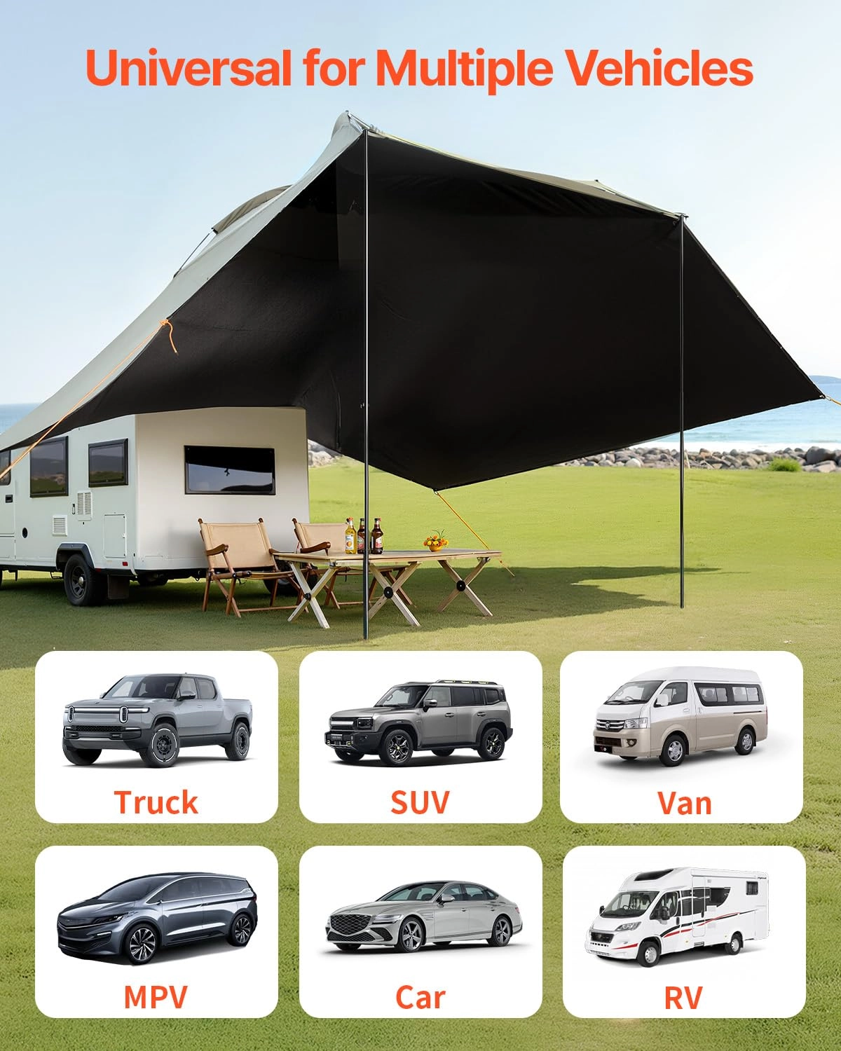 Versatility Camping Tent - 10x7 ft