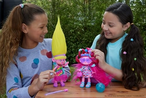 Trolls Band Together Hairsational Reveals Fashion Doll - 10+ Accessories Transforming Hair Piece