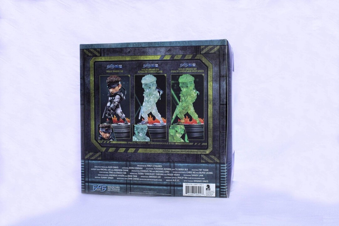Solid Snake SD - Metal Gear Solid - 8" PVC Painted Stealth Camouflage