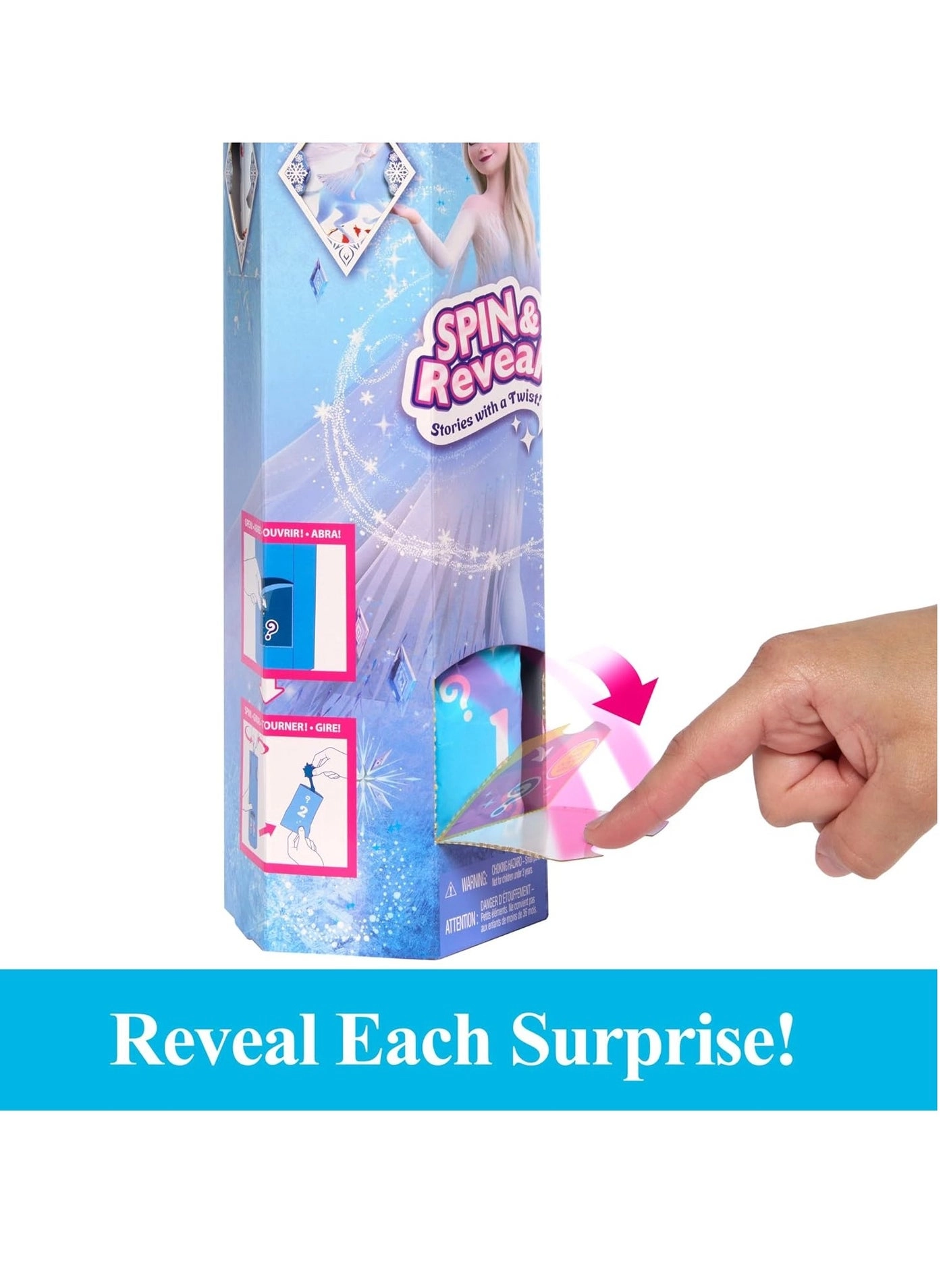 Elsa Fashion Doll - Spin & Reveal 11 Surprises Ages 3+