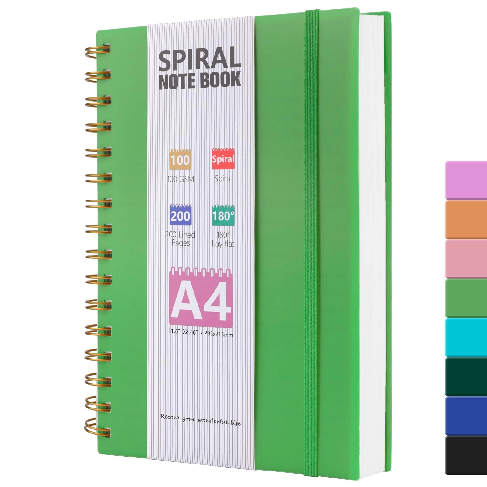 Notebook A4 Spiral - Lined 200 Pages