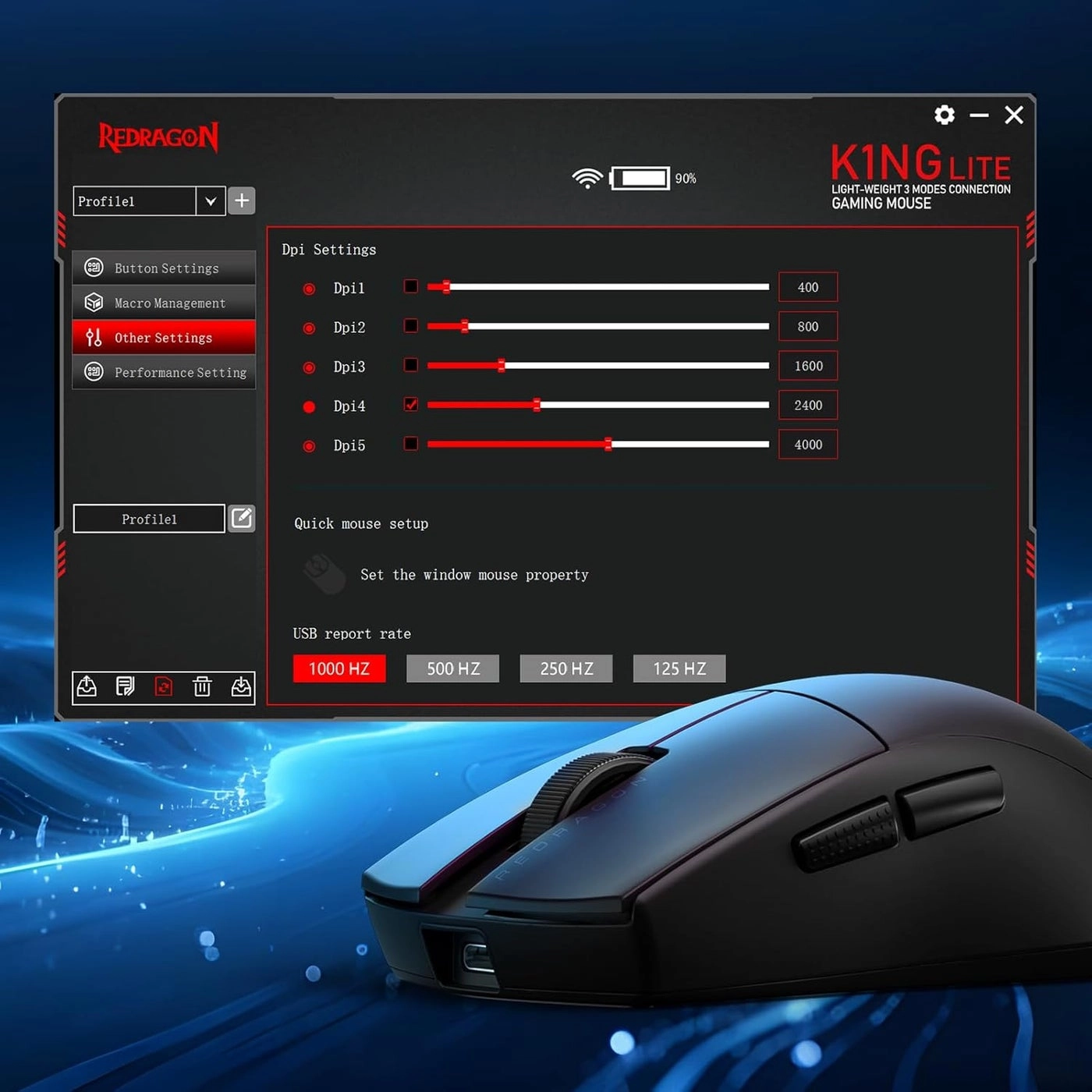 M916 Elite Gaming Mouse - USB