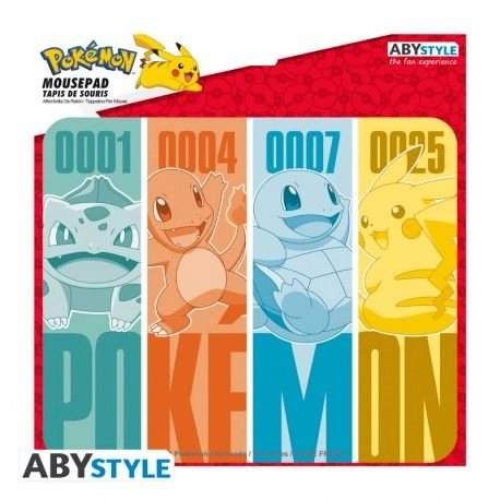 Kanto Starters Woven Fabric Mouse Pad - 23.5x19.5 cm