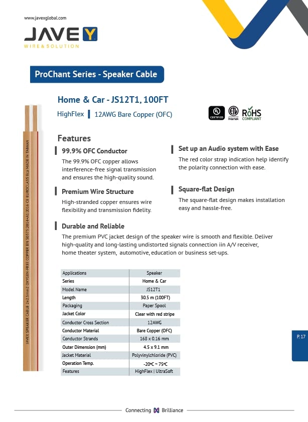 Speaker Wire - 30.5M