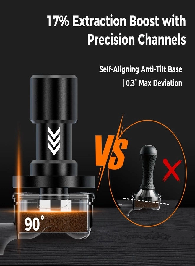 V6 Impact Espresso Tamper - 58.35MM 15lb/30lb Interchangeable Springs