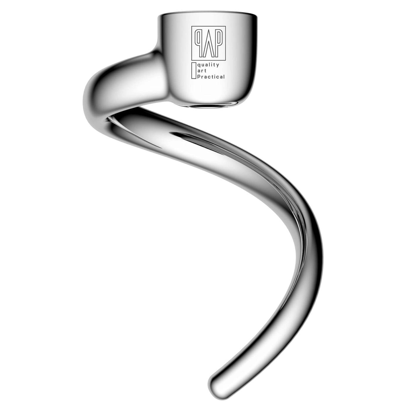 qAp quality art Practical Spiral Dough Hook - 35 Qt TiltHead Stand Mixers Polished 188 Stainless Steel Dishwasher Safe