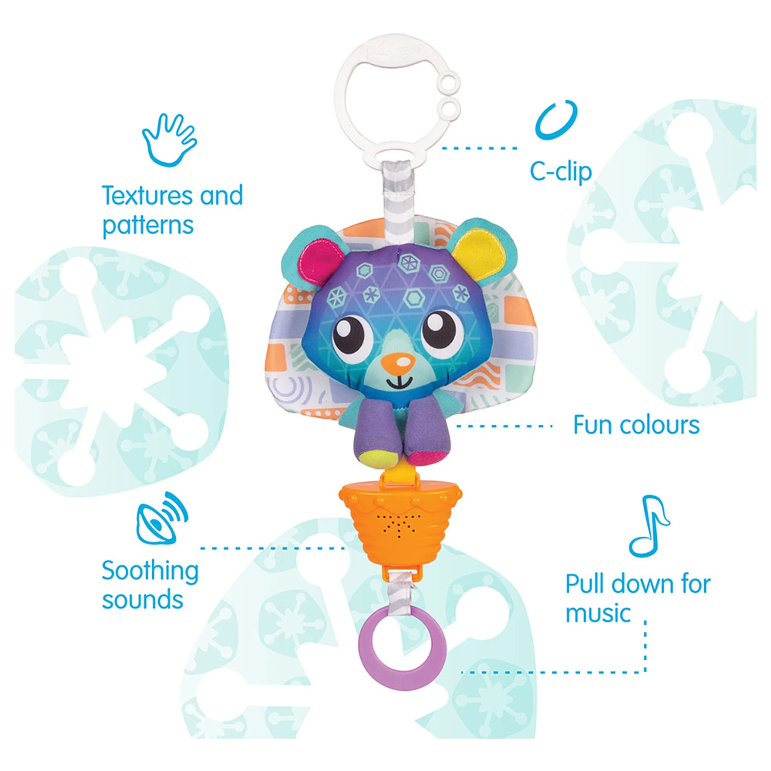 Polar Pals Musical Pullstring Bear - Suitable for 0 month and above
