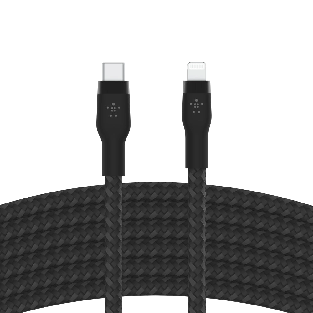 BoostCharge Flex Cable USB-C to Lightning 3m Soft-Touch Silicone