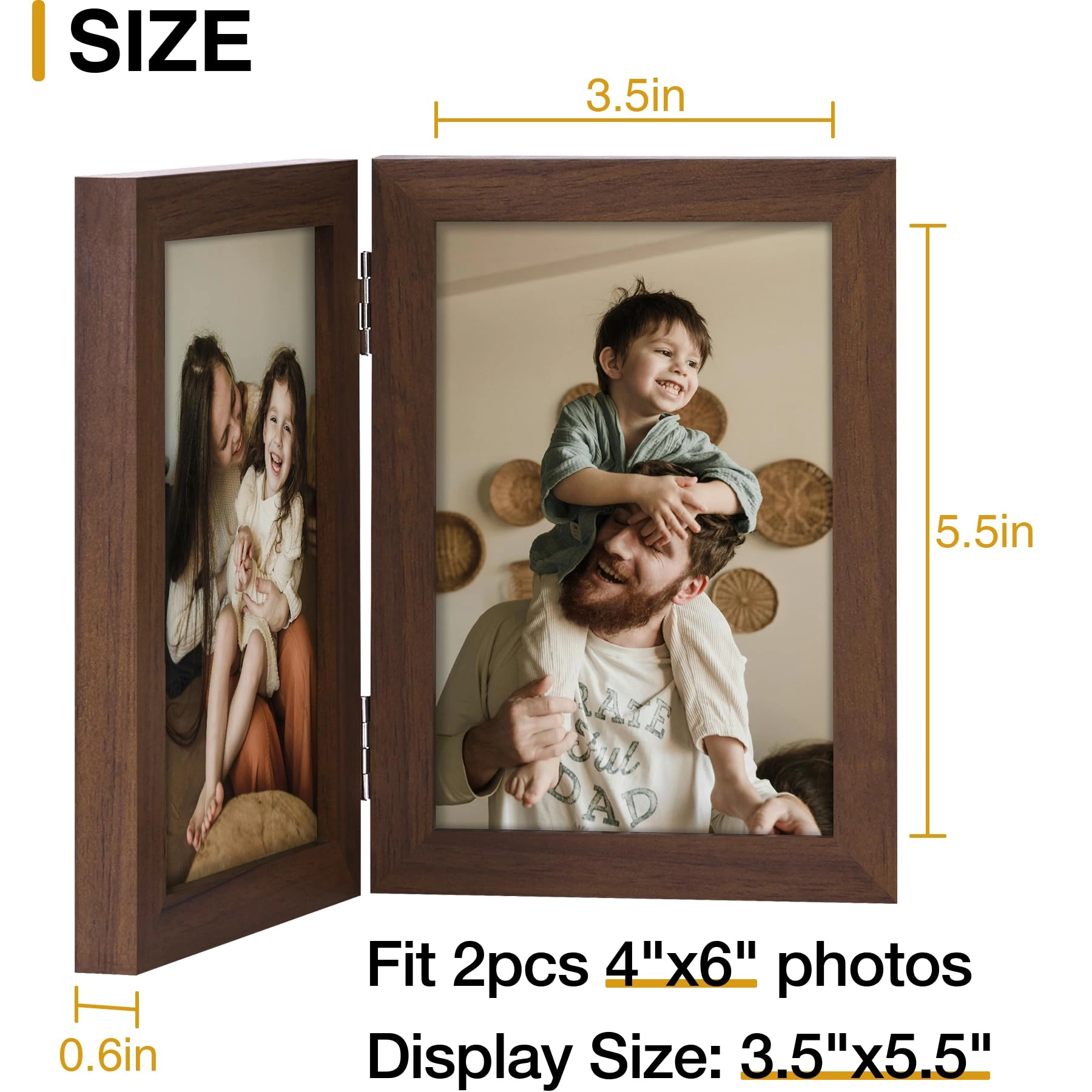 Double 6x4 Picture Frame