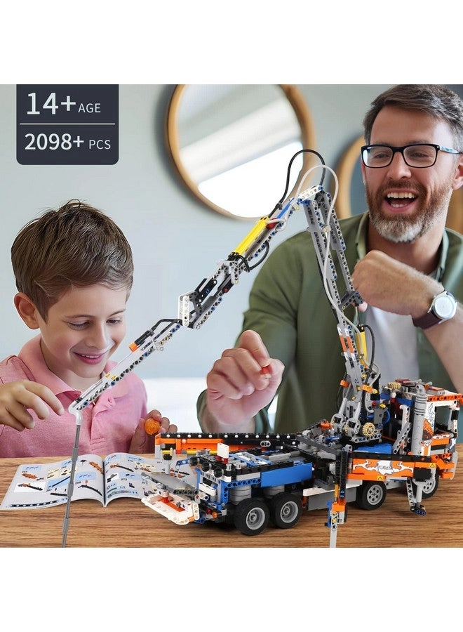 Concrete Pump Truck - Building Set Terrain Tow Truck