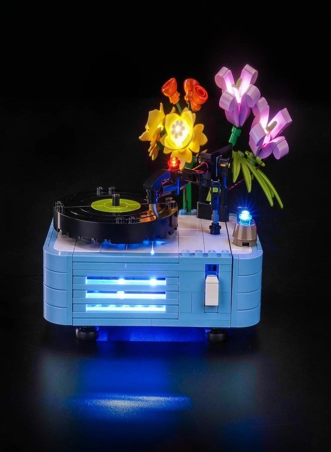 LED Lighting Compatible with Lego Record Player with Flowers 31172