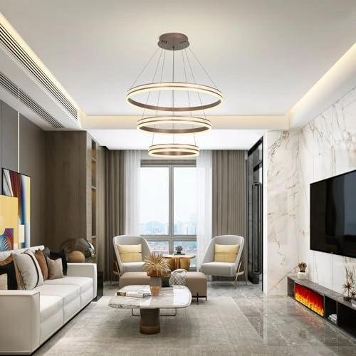 Modern LED Chandelier - 3000K-6000K Dimmable