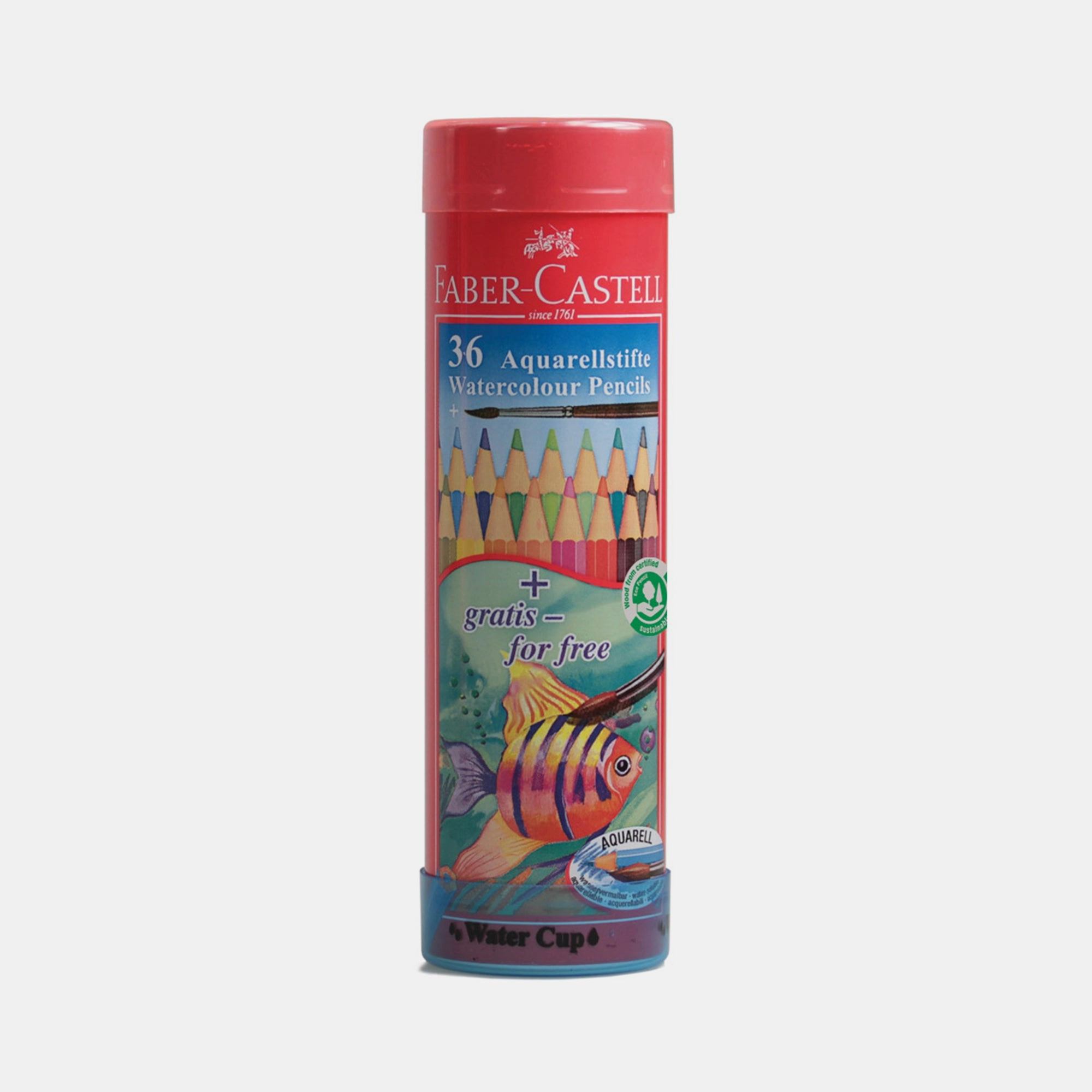 Faber-Castell Fish Design Watercolour Pencils - 36 Colours
