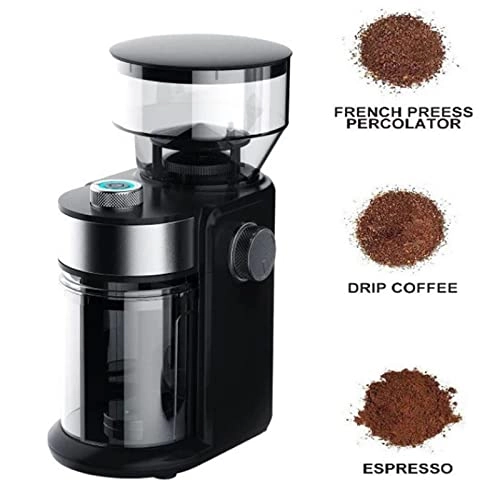 Coffee Grinder - Burr Flat Wheel 18 Levels