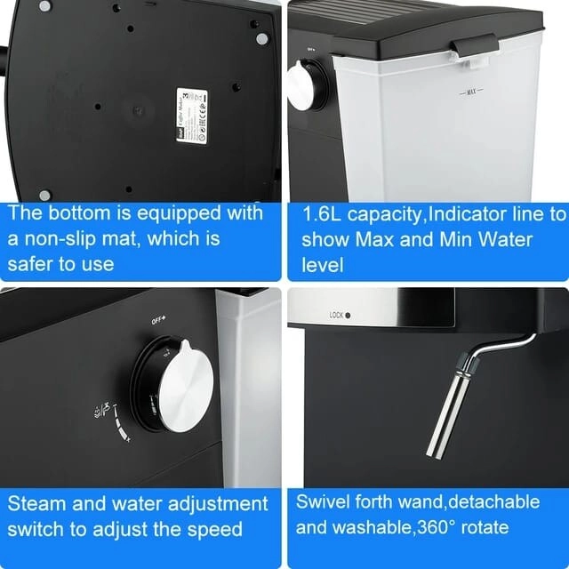 All in One Automatic - Frothing Removable Drip Tray