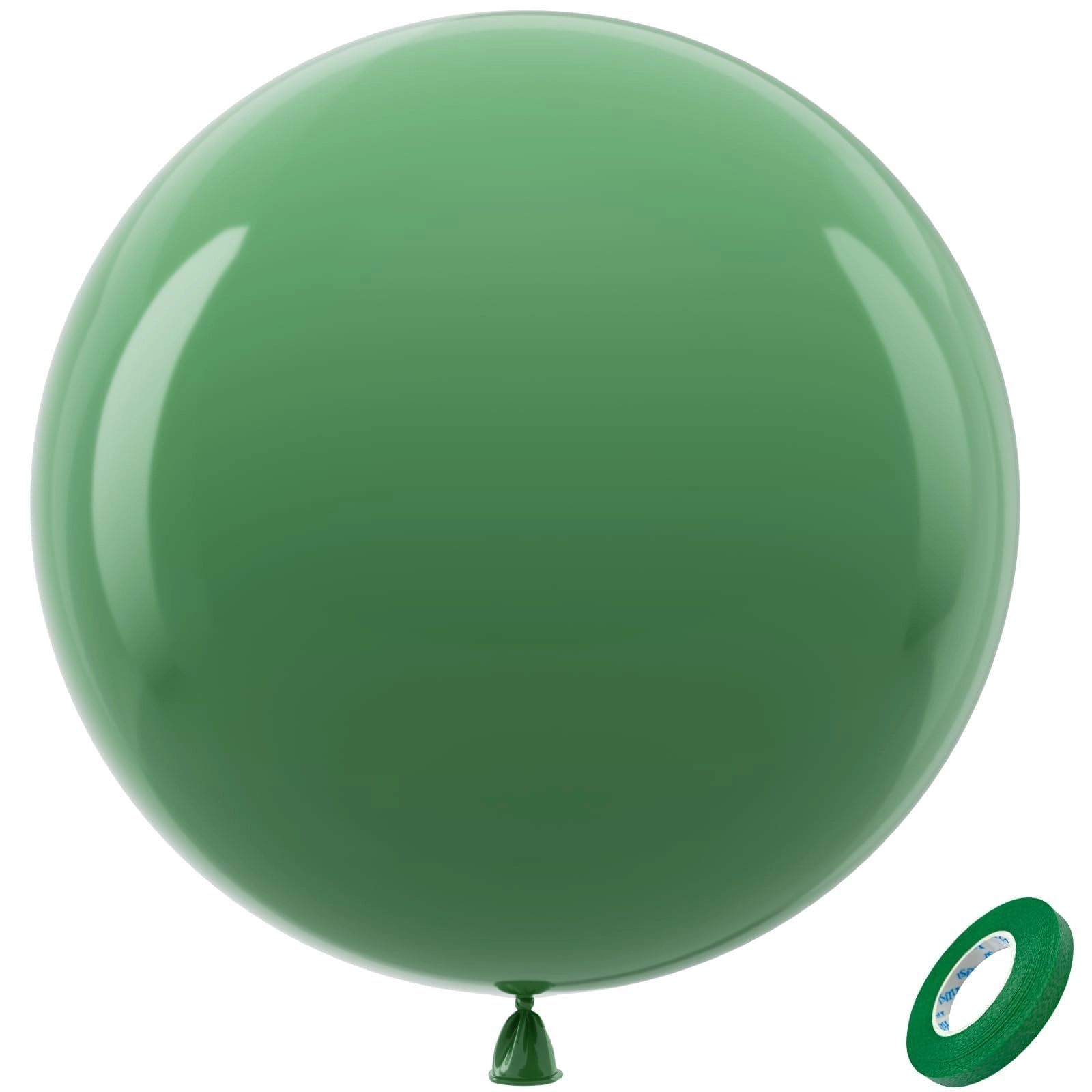 bezente Green Giant Balloons - 8 Pack Baby Shower Birthday Christmas St. Patrick's Day Summer Party