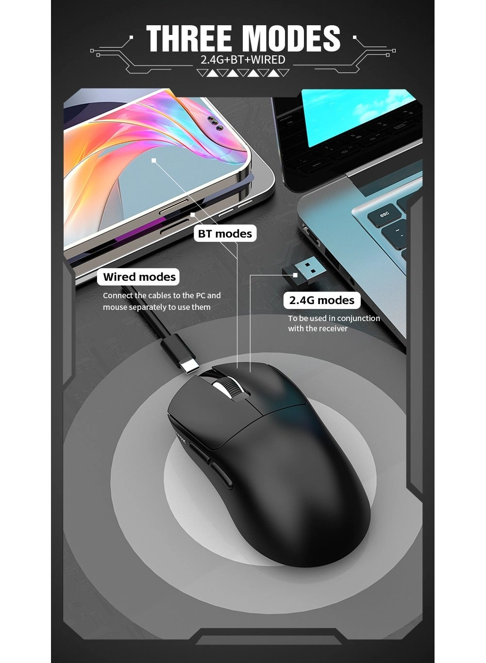 H8 - 2.4G Bluetooth Wired