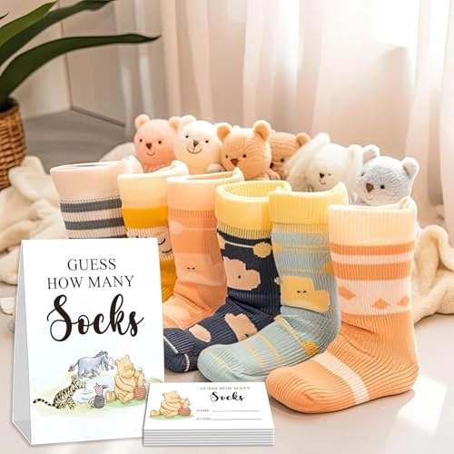 Winnie Baby Shower Game Cards - English Adult 50pcs