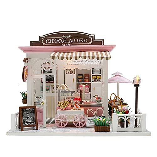 DIY Dollhouse Kit - 30x24.5x27.6 cm LED Light